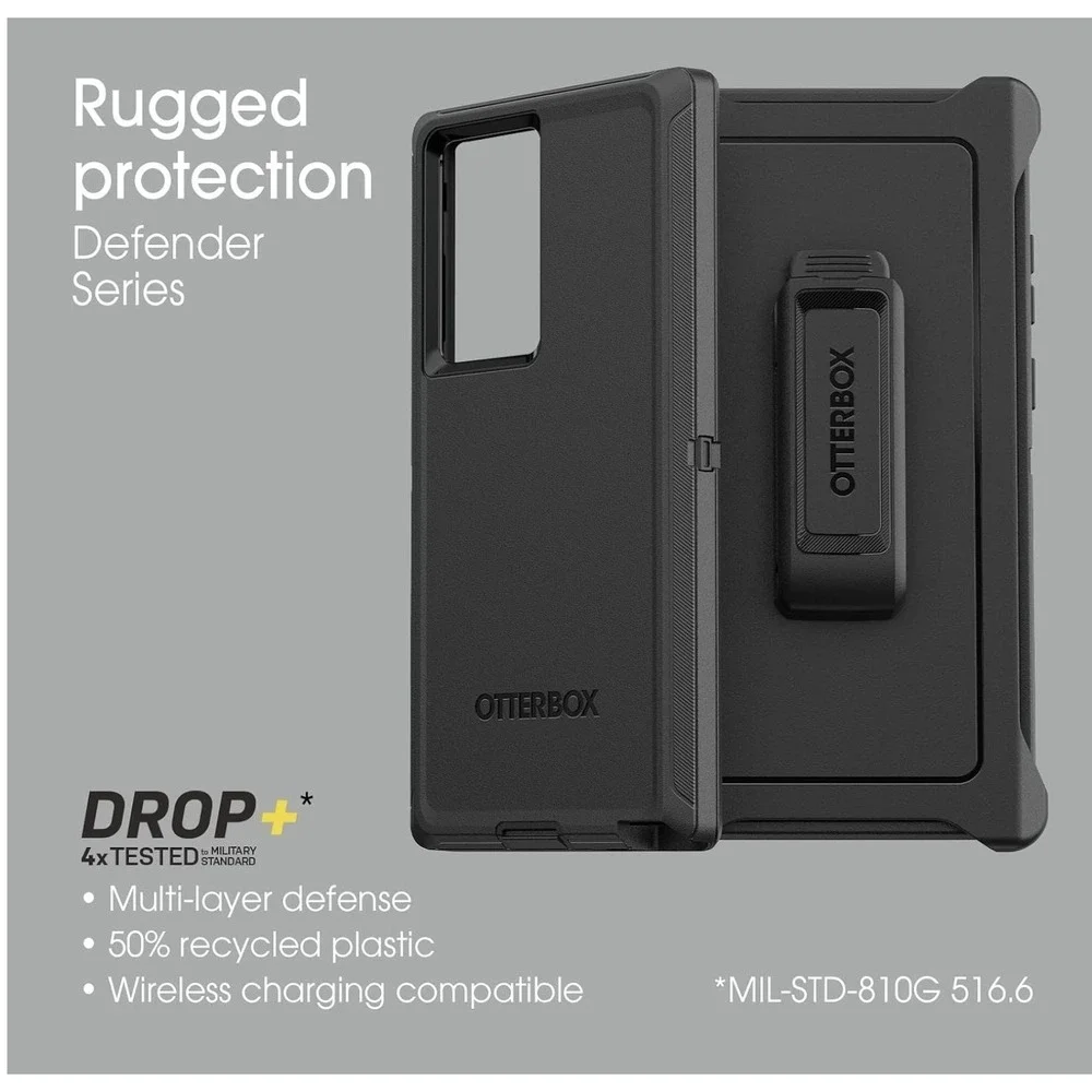 NEW IN BOX Otterbox Samsung Galaxy S22 Ultra Defender Series Case Happy Purple